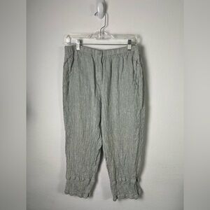 Poetry Linen Cotton Gauze Cropped Pants